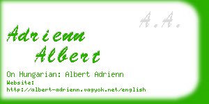 adrienn albert business card